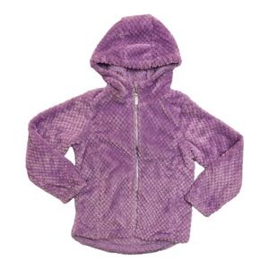 Purple Comfy Warm Zip Hoodie Jacket 4T